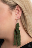 Paparazzi Beach Bash Green Earrings