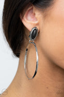 Paparazzi At Long LASSO Black Clip-On Earrings