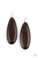 Paparazzi Tropical Ferry Brown Earrings