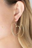 Paparazzi Love At First BRIGHT Gold Earrings