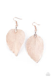 Paparazzi Leafy Legacy Rose Gold Earrings