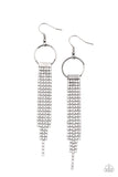 Paparazzi Tapered Twinkle White Earrings