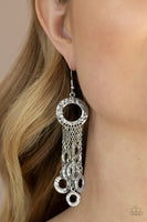 Paparazzi Right Under Your NOISE Silver Earrings