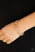 Paparazzi You HEART The Lady! Gold Bracelet