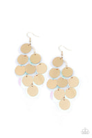 Paparazzi Sequin Seeker Gold Earrings