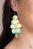 Paparazzi Sequin Seeker Gold Earrings