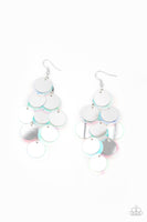 Paparazzi Sequin Seeker Silver Earrings