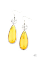 Paparazzi Jaw-Dropping Drama Yellow Earrings