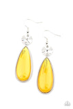 Paparazzi Jaw-Dropping Drama Yellow Earrings