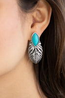 Paparazzi Rural Roadrunner Blue Earrings