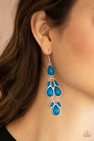 Paparazzi Superstar Social Blue Earrings