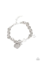 Paparazzi Lovable Luster White Bracelet