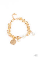 Paparazzi Lovable Luster Gold Bracelet