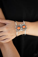 Paparazzi Mojave Flower Girl Orange Bracelet