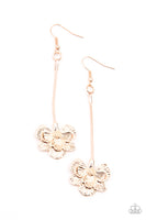 Paparazzi Opulently Orchid Rose Gold Earrings