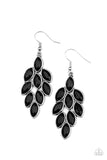 Paparazzi Flamboyant Foliage Black Earrings