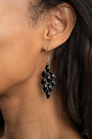 Paparazzi Flamboyant Foliage Black Earrings