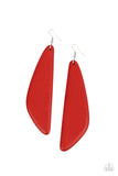 Paparazzi Scuba Dream Red Earrings