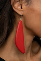 Paparazzi Scuba Dream Red Earrings