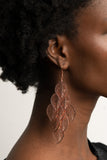 Paparazzi Limitlessly Leafy Copper Earrings