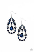 Paparazzi Garden Decorum Blue Earrings