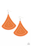 Paparazzi FAN to FAN - Orange Earrings