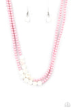 PRE-ORDER Paparazzi Extended STAYCATION Pink Necklace