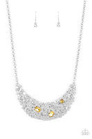 Fabulously Fragmented Yellow Necklace