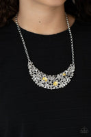 Fabulously Fragmented Yellow Necklace