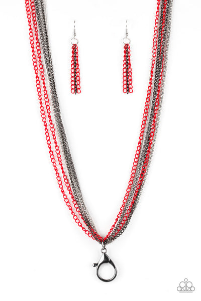 Colorful Calamity - Red - ChiTown Chick Bling Boutique 