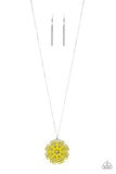 Paparazzi Spin Your PINWHEELS Yellow Necklace