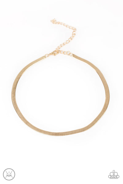 Paparazzi Serpentine Sheen Gold Necklace