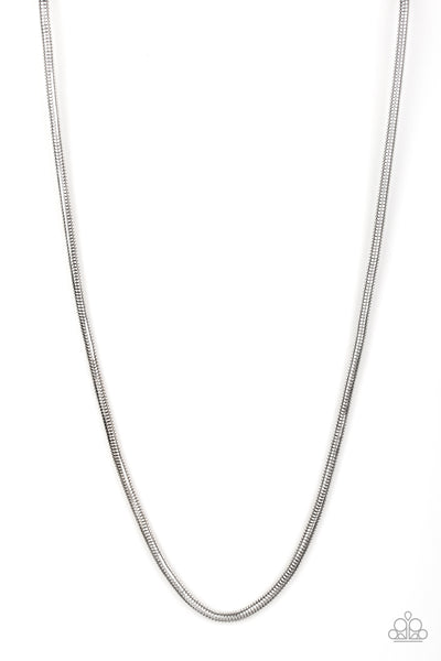 Paparazzi Victory Lap Chain Silver Necklace