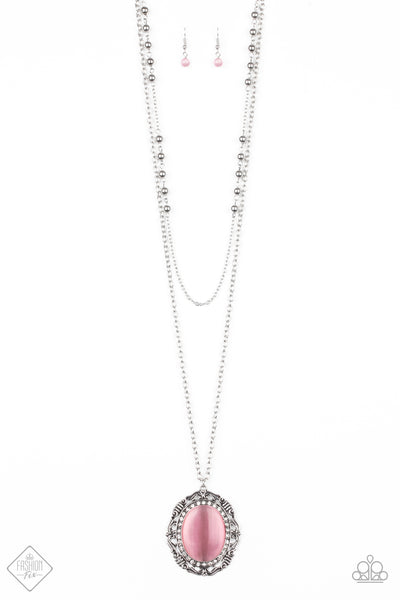 Paparazzi Endlessly Enchanted - Pink Fashion Fix Necklace- May 2020