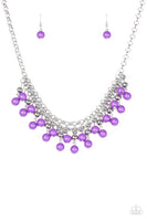 Paparazzi Friday Night Fringe Purple Necklace