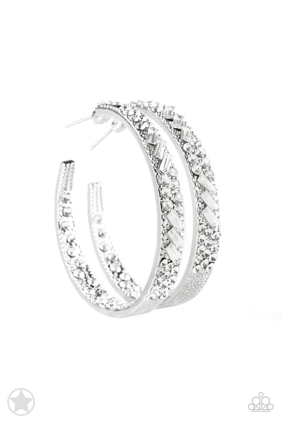 Paparazzi GLITZY By Association Silver Earrings