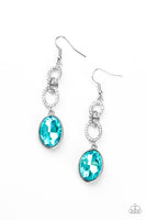 Paparazzi Extra Ice Queen Blue Earrings