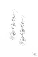 Paparazzi Metro Momentum White Earrings