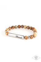 Paparazzi Born Blessed Brown Bracelet