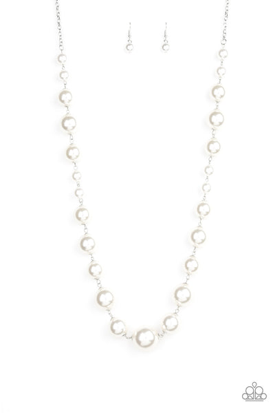 Paparazzi Pearl Prodigy (Pearl's for Girls) White Necklace