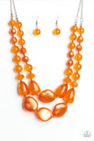 Paparazzi Beach Glam Orange Necklace