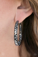 Paparazzi GLITZY By Association Black Earrings