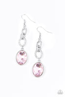 Paparazzi Extra Ice Queen Pink Earrings