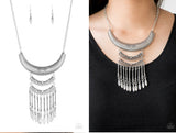 Paparazzi Eastern Empress Silver Necklace