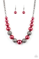 Paparazzi Color Me CEO Red  & Humble Hustle - Red Necklace and Bracelet Set