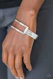 Paparazzi America The BRAVE Silver Bracelet