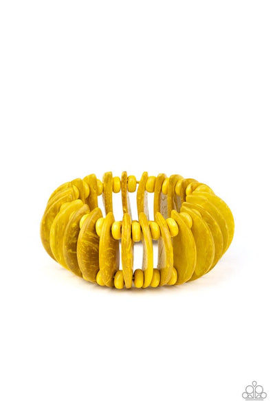 Paparazzi Tropical Tiki Bar Yellow Bracelet