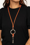 Paparazzi Tranquil Artisan Orange Necklace