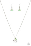 Paparazzi Warm My Heart Green Necklace