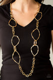 Paparazzi Abstract Artifact Gold Necklace